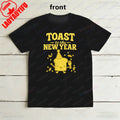 New Year's Toast T-shirt Funny New Year Eve Tee Hello 2026 Tee Holiday Party Tshirt Men Women Fashion Casual Festival Costumes